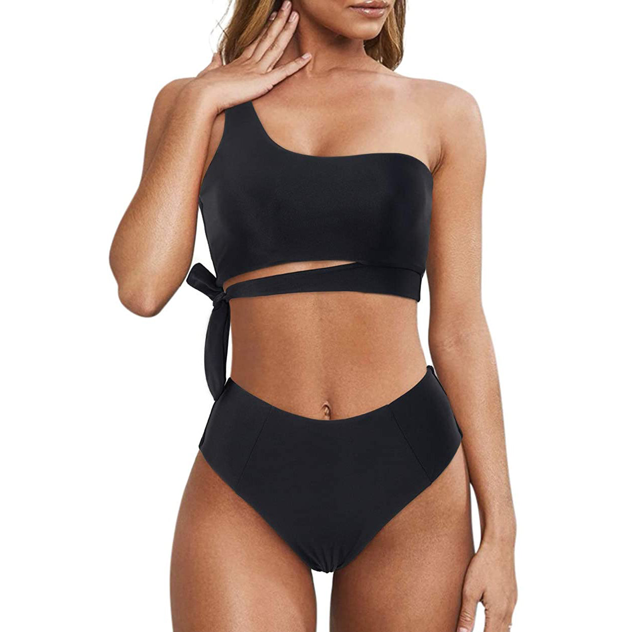 Women's One Shoulder High Waist Bikini Buy Cheap Clearance