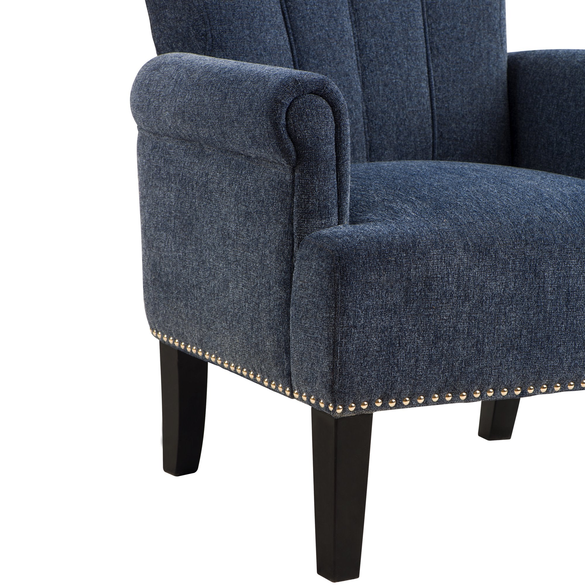 Accent Rivet Tufted Polyester Armchair Sale Wholesale Pice