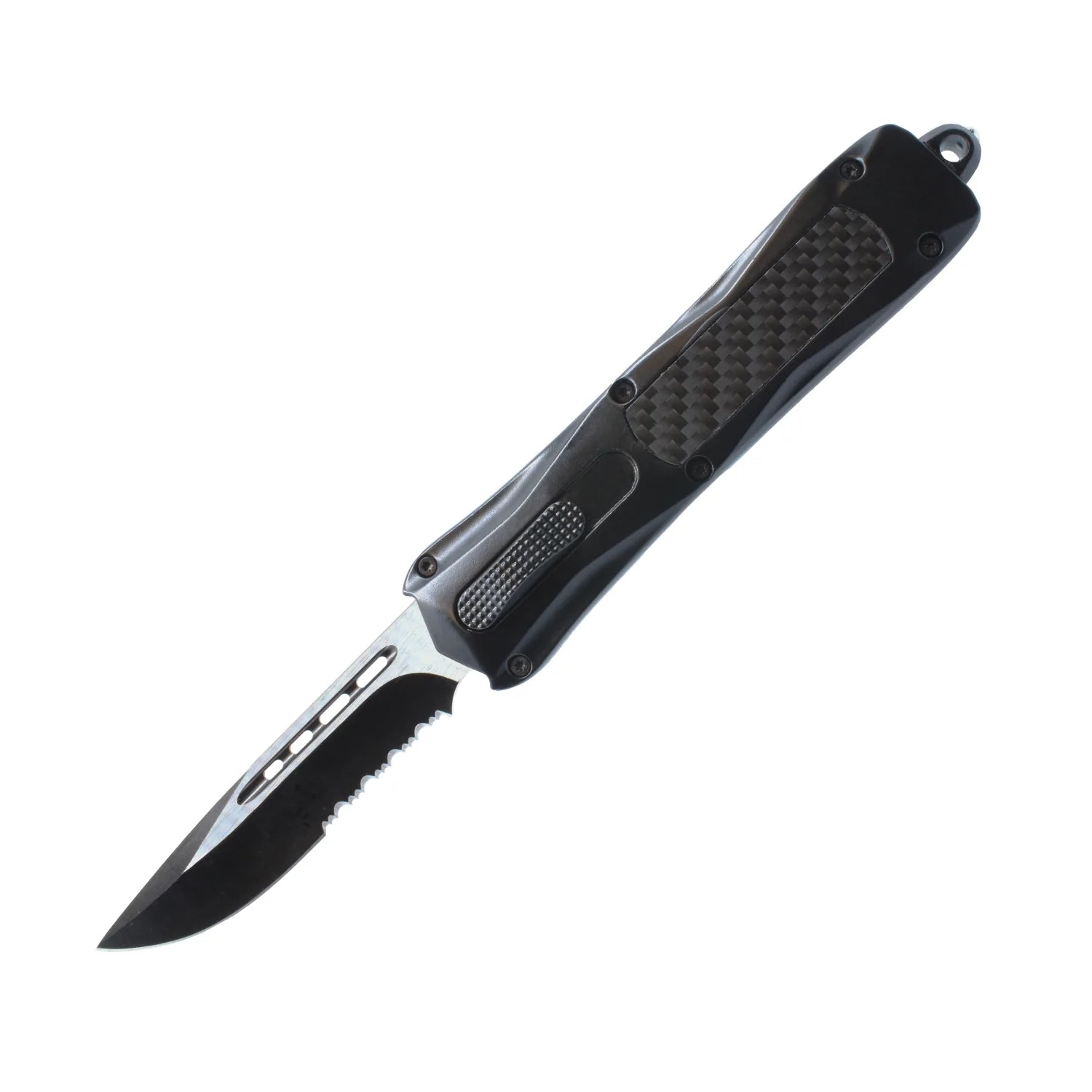 Carbon Fiber Automatic OTF Knife with Belt Clip Cheap Discount Sale