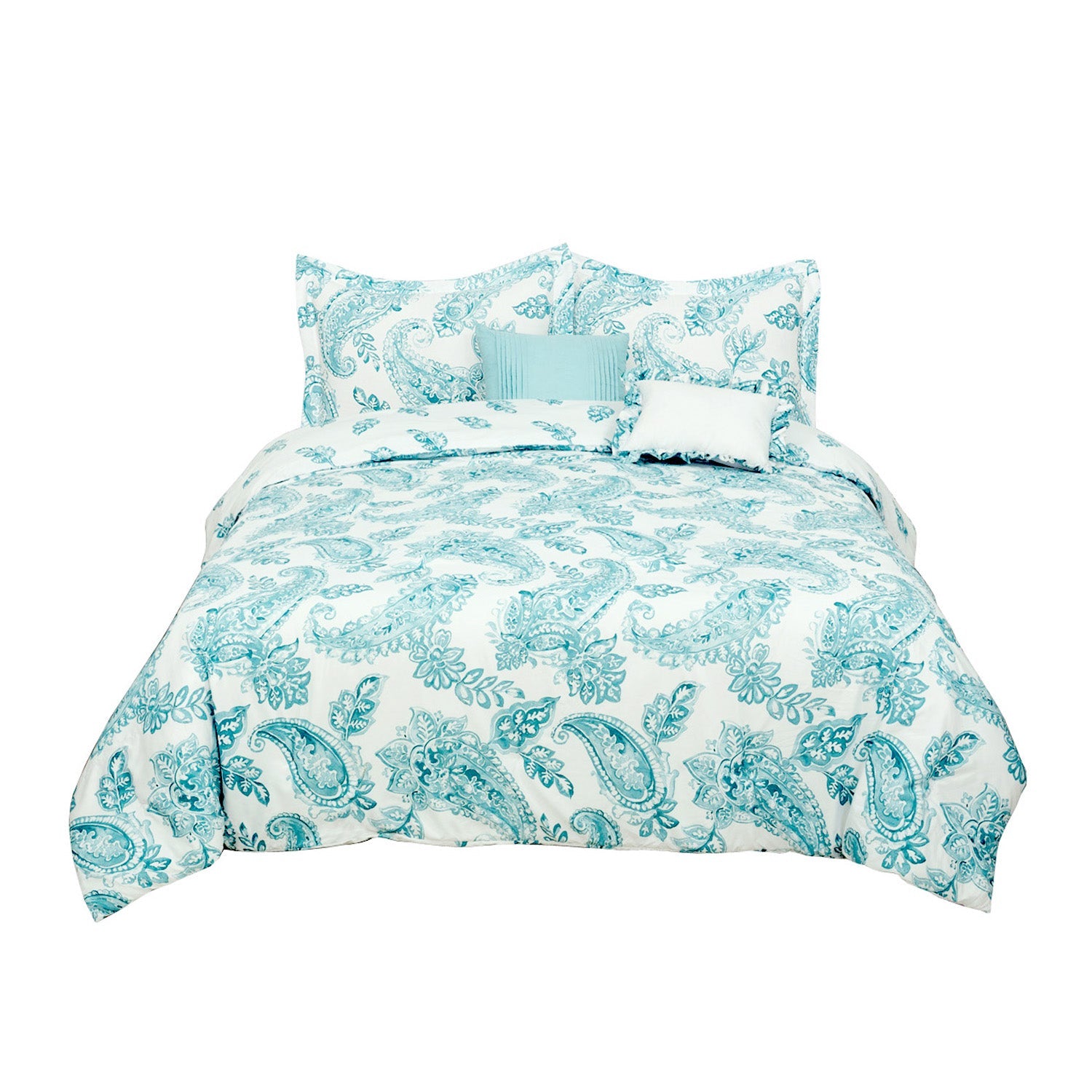 5-Piece Set: Sloane Street Aruba Paisley Comforter Set Nicekicks