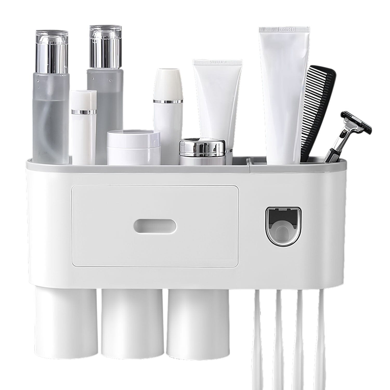 Multifunctional Wall Mount Toothbrush Holder Rack Organizer Clearance Cheap Online