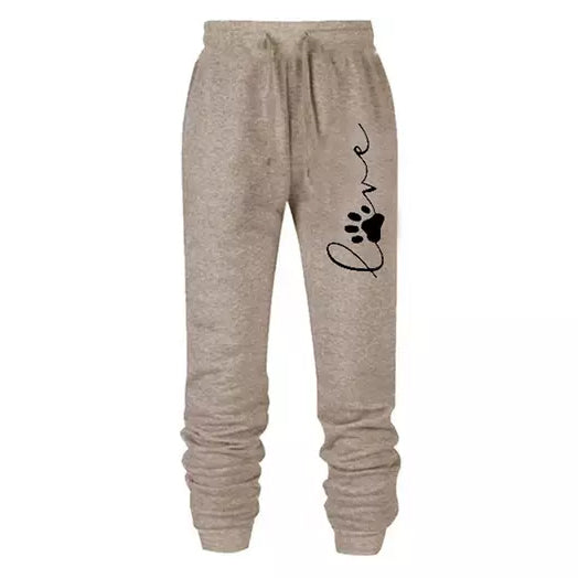 Leo Rosi Women's Love Dog Paw Print Joggers Outlet Buy