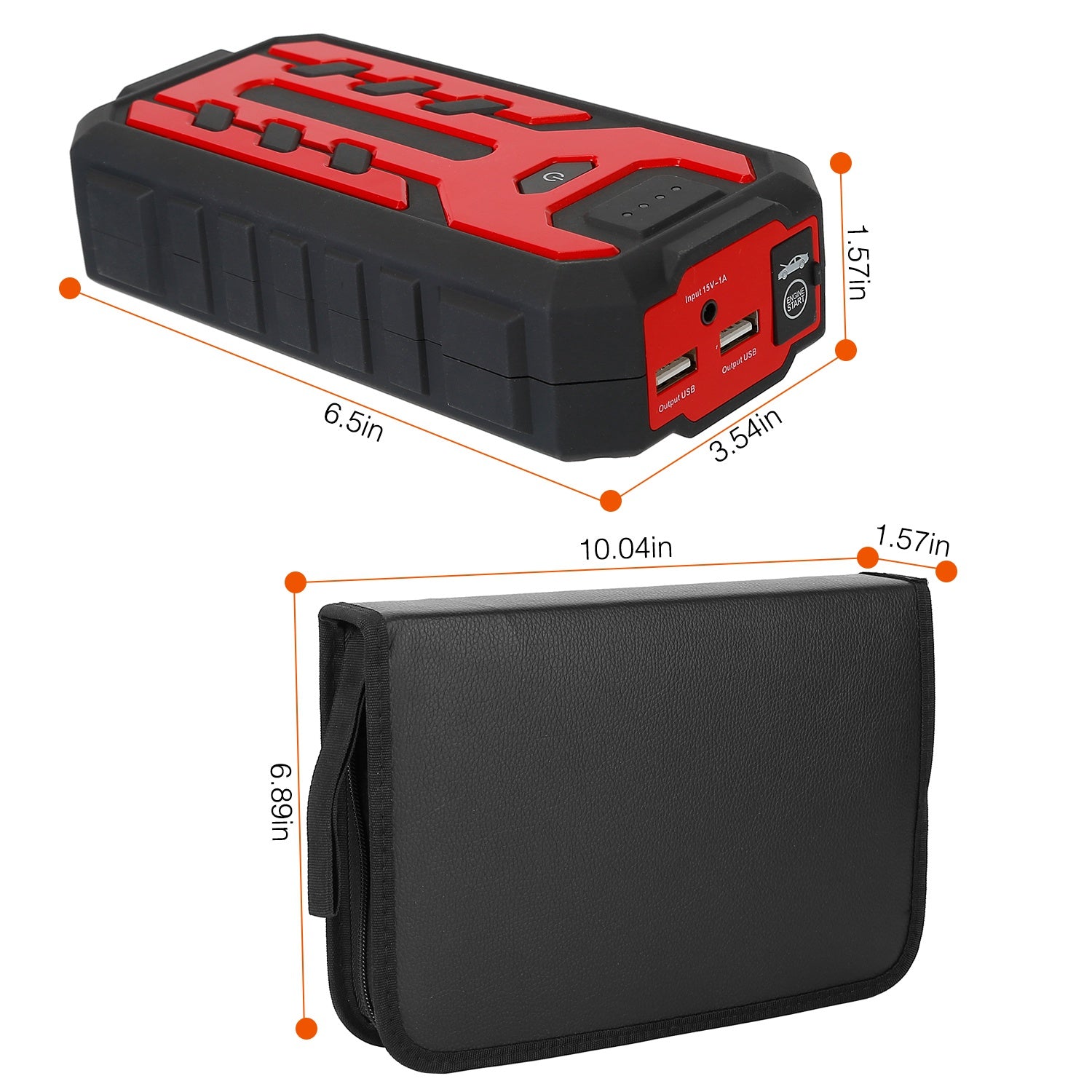 Car Jump Starter Booster with 4 Modes LED Flashlight Pick A Best