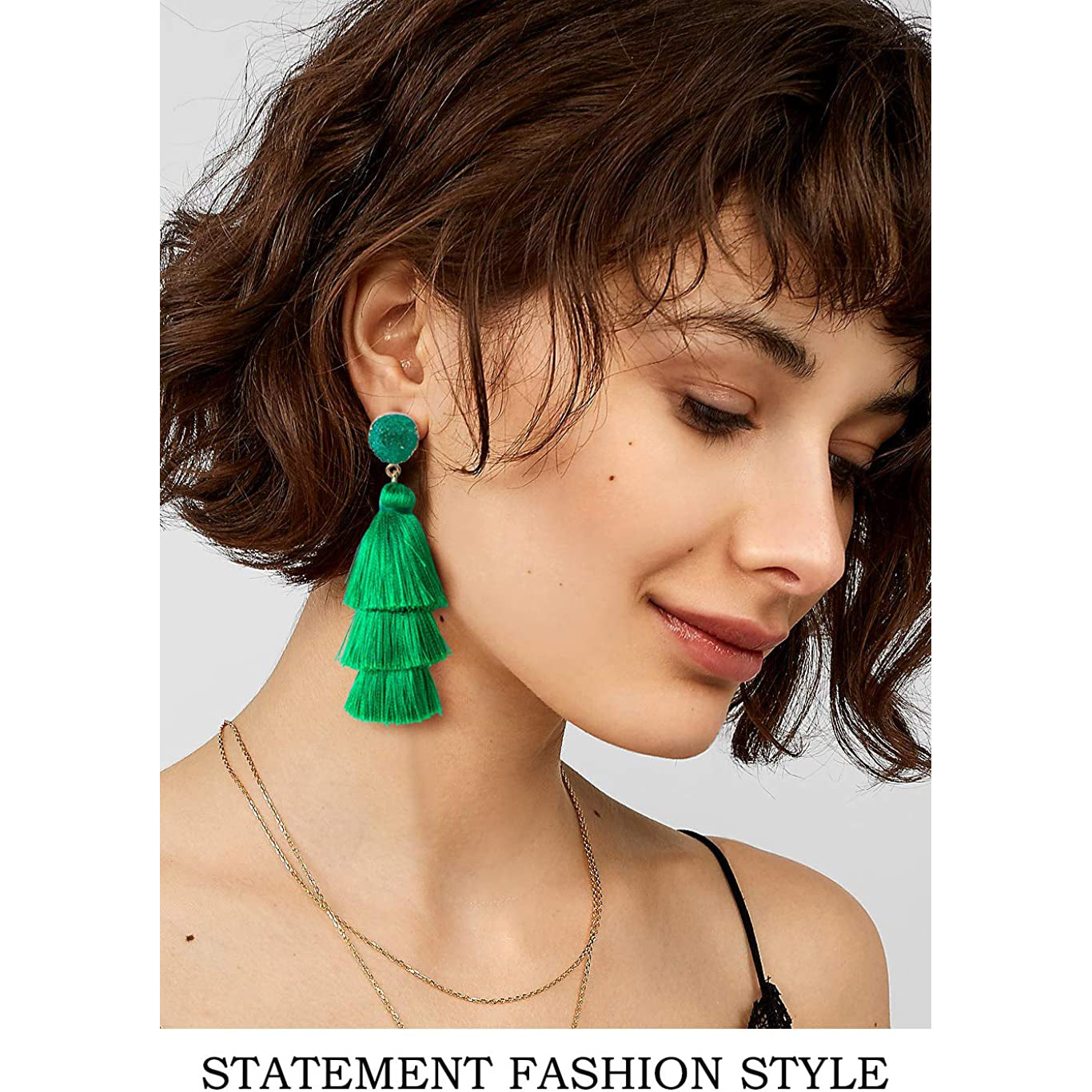 Me&Hz Colorful Layered Tassel Earrings Discount The Cheapest