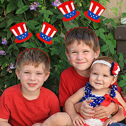 10-Piece: Patriotic Head Boppers Headband Buy Cheap New