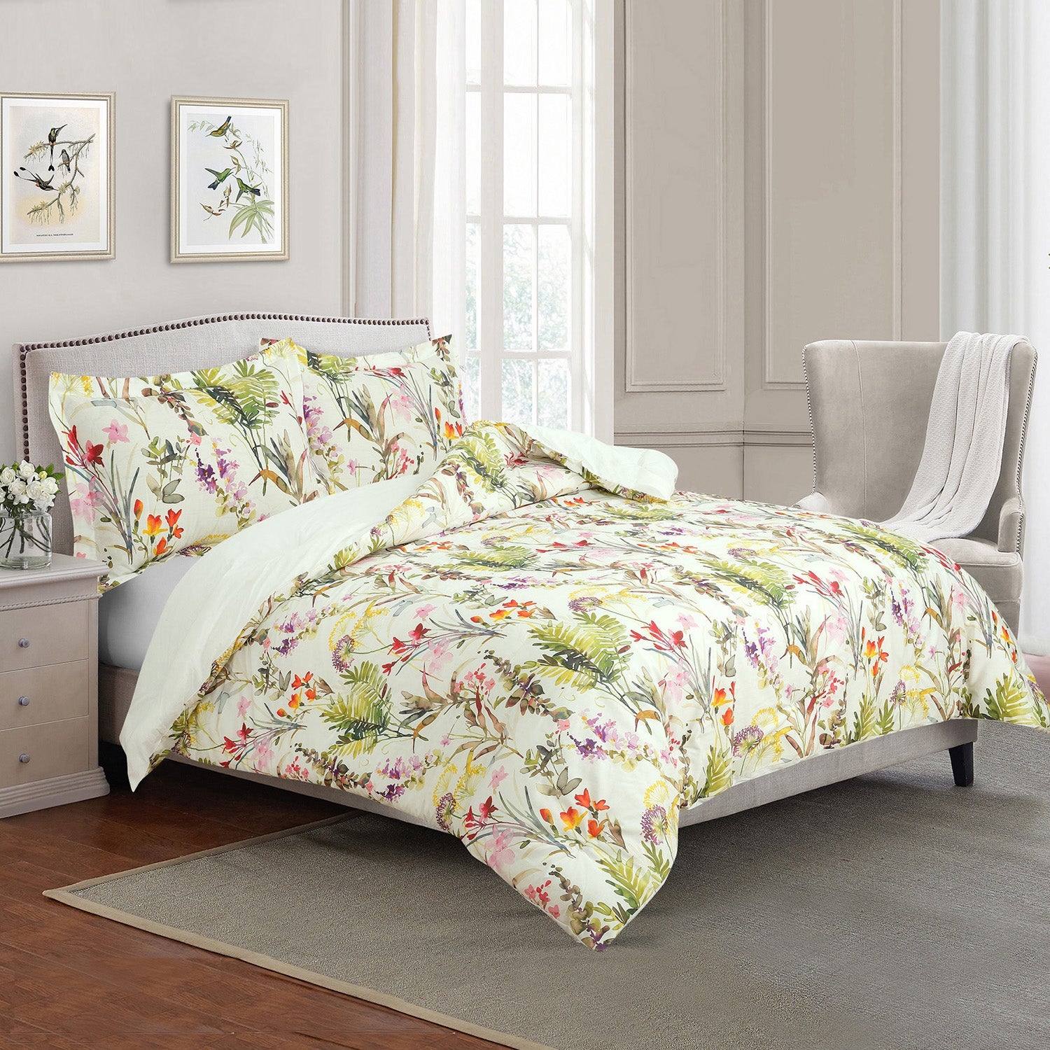 Sloane Street Arboretum Floral Comforter Set Extremely For Sale