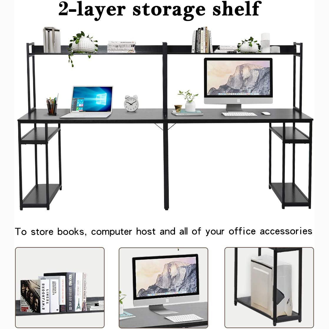 94.6 Inch Modern Two Person Computer Desk 100% Authentic For Sale
