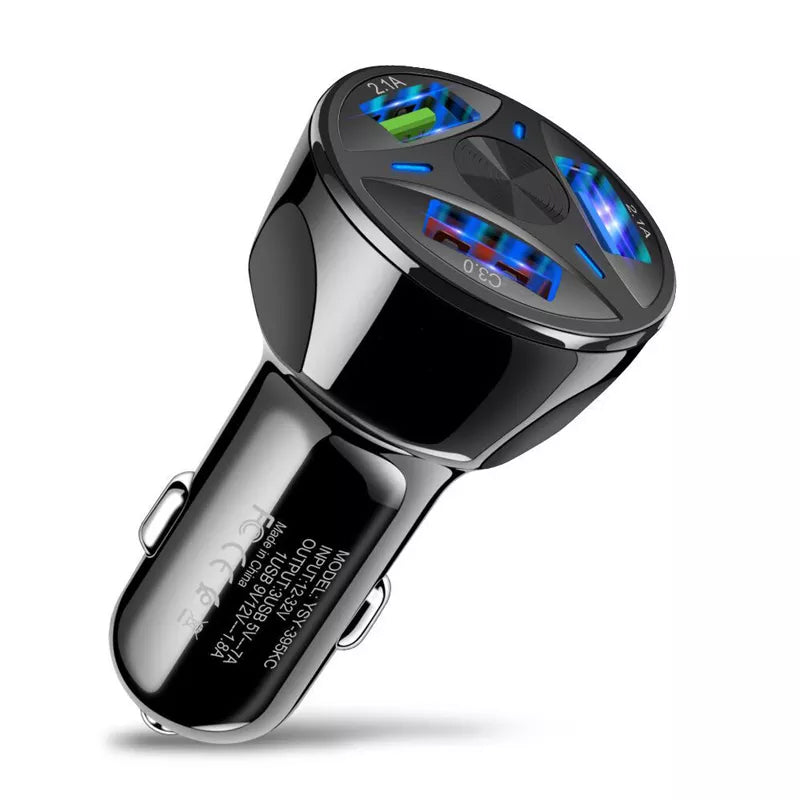 3-Port LED Car Charger Cheap With Mastercard