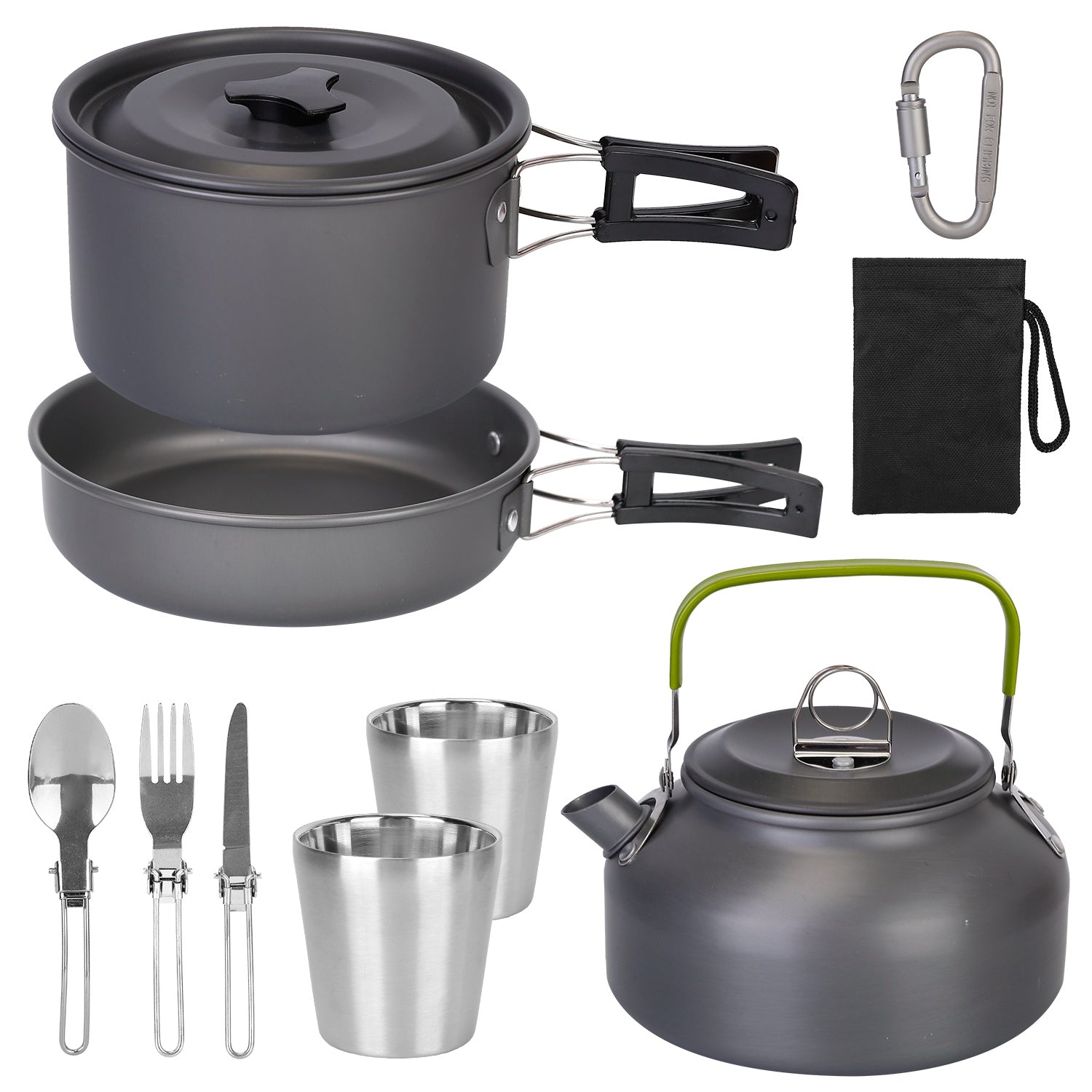 12-Pieces: Camping Cookware Set Shop Offer Online