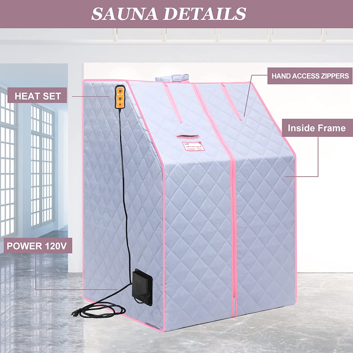 One Person Portable Full Body Sauna Tent SPA Set for Home Hot Sale Online