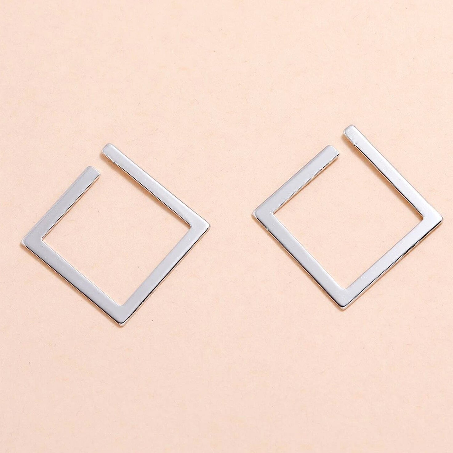 2-Pairs: Minimalist Geometric Drop Earrings Sale Sast