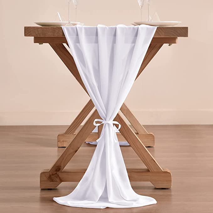 10Ft. Chiffon Table Runner Cheap Pice Outlet Sale