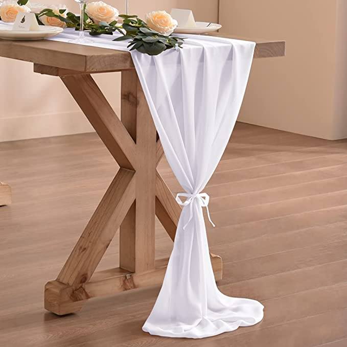 10Ft. Chiffon Table Runner Cheap Pice Outlet Sale