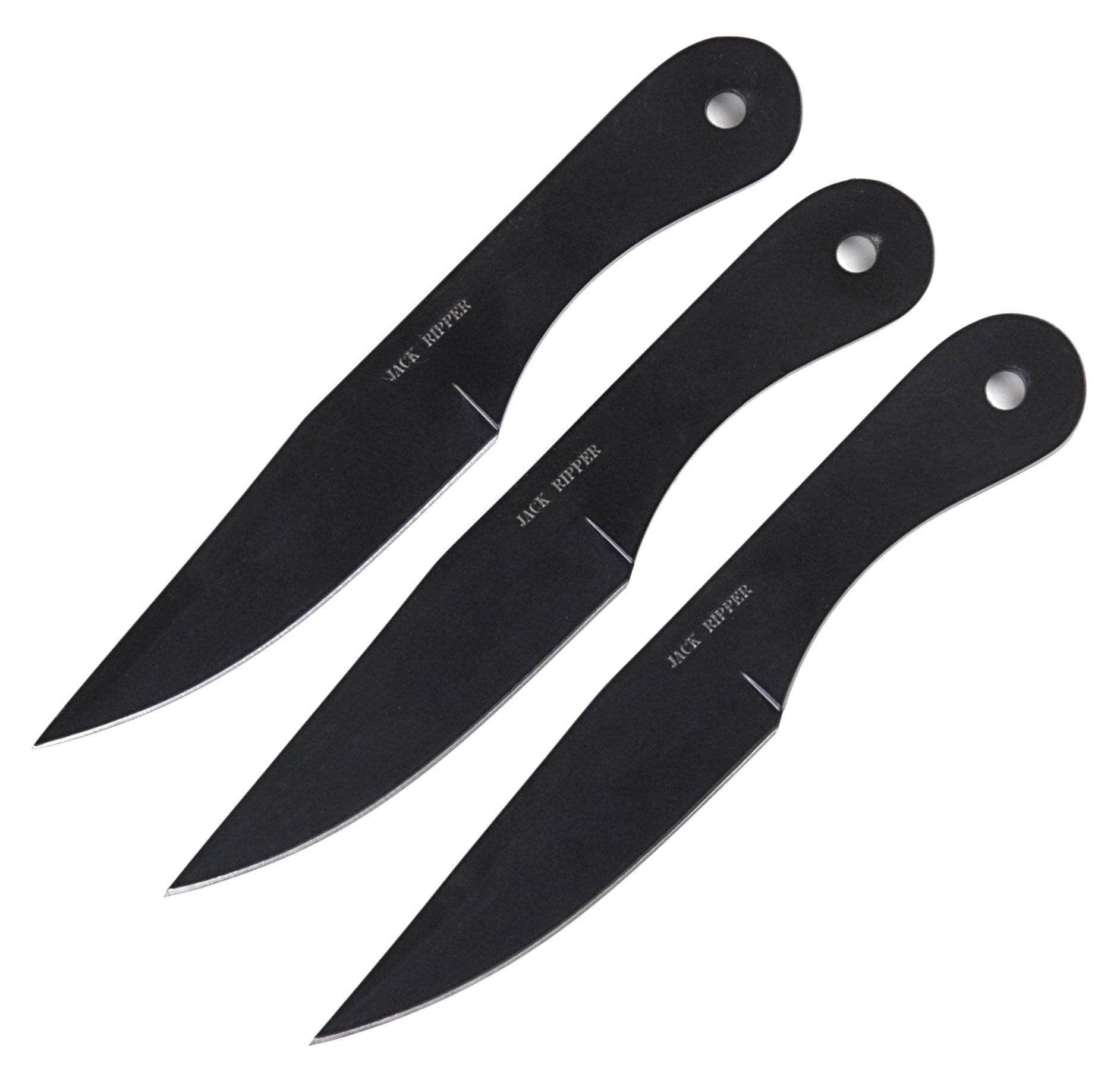 Jack Ripper 3-Piece Black Throwing Knife Set 	TK-004B-8 Sale Low Pice