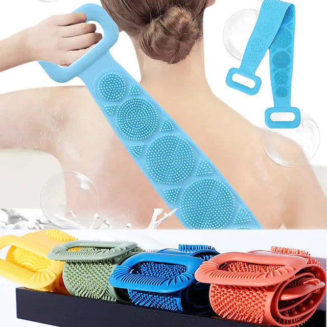 Magic Silicone Brush with Self-Adhesive Hook Bath Towel In China