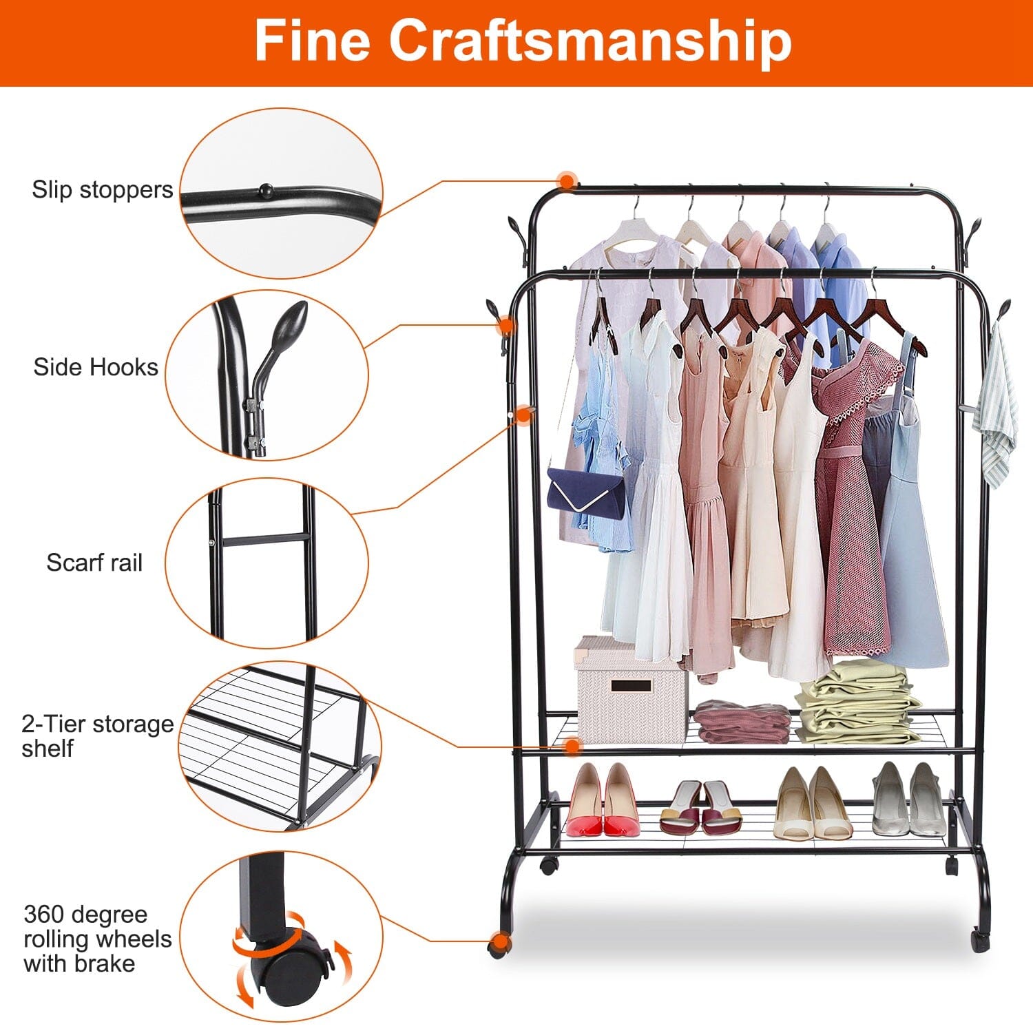 Garment Clothing Hanging Rack Cheap Pice Top Quality