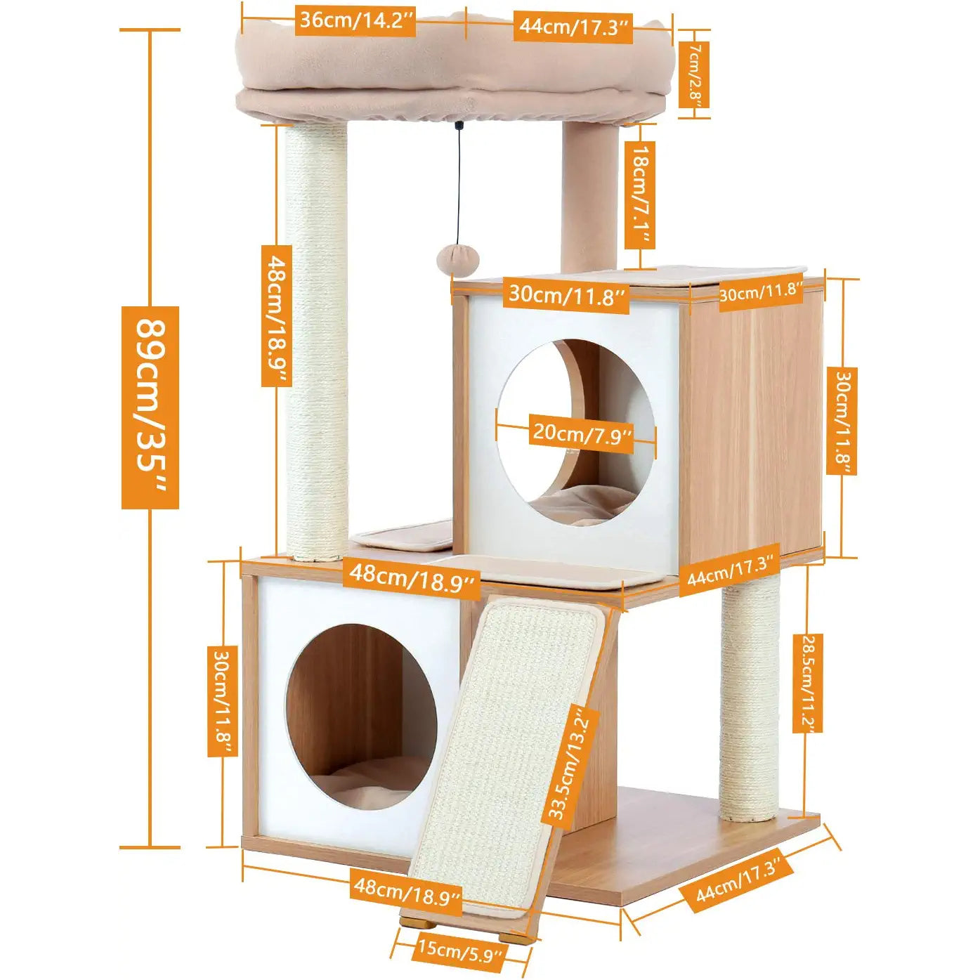 Cat Tree Deluxe 34 Cat Tower Low Cost Online