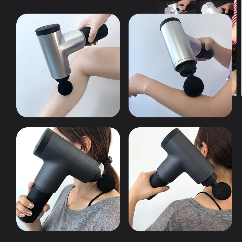 Deep Tissue Massage Gun with Interchangeable Heads Fashionable