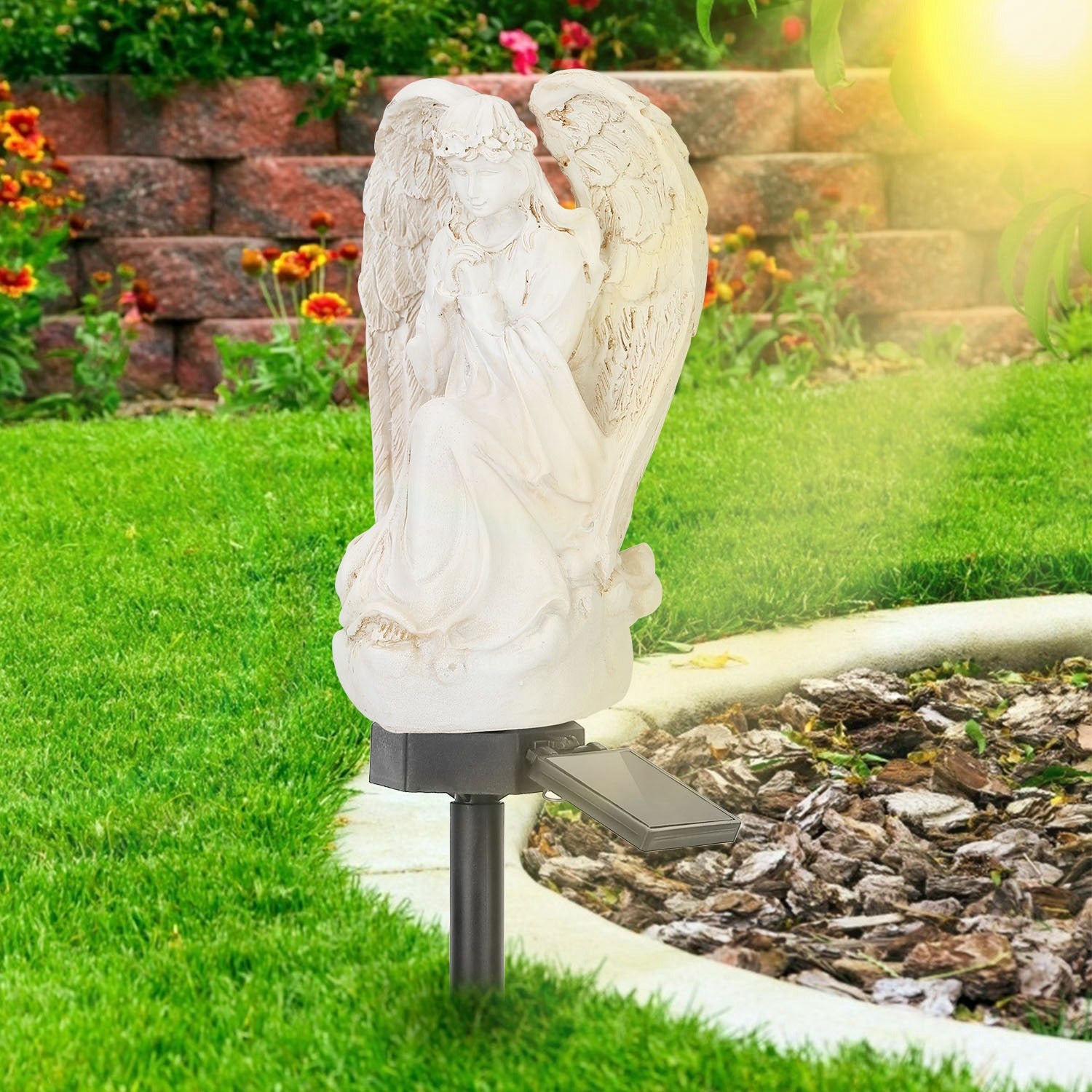 Solar Praying Angle Statue Garden Light Buy Cheap Newest