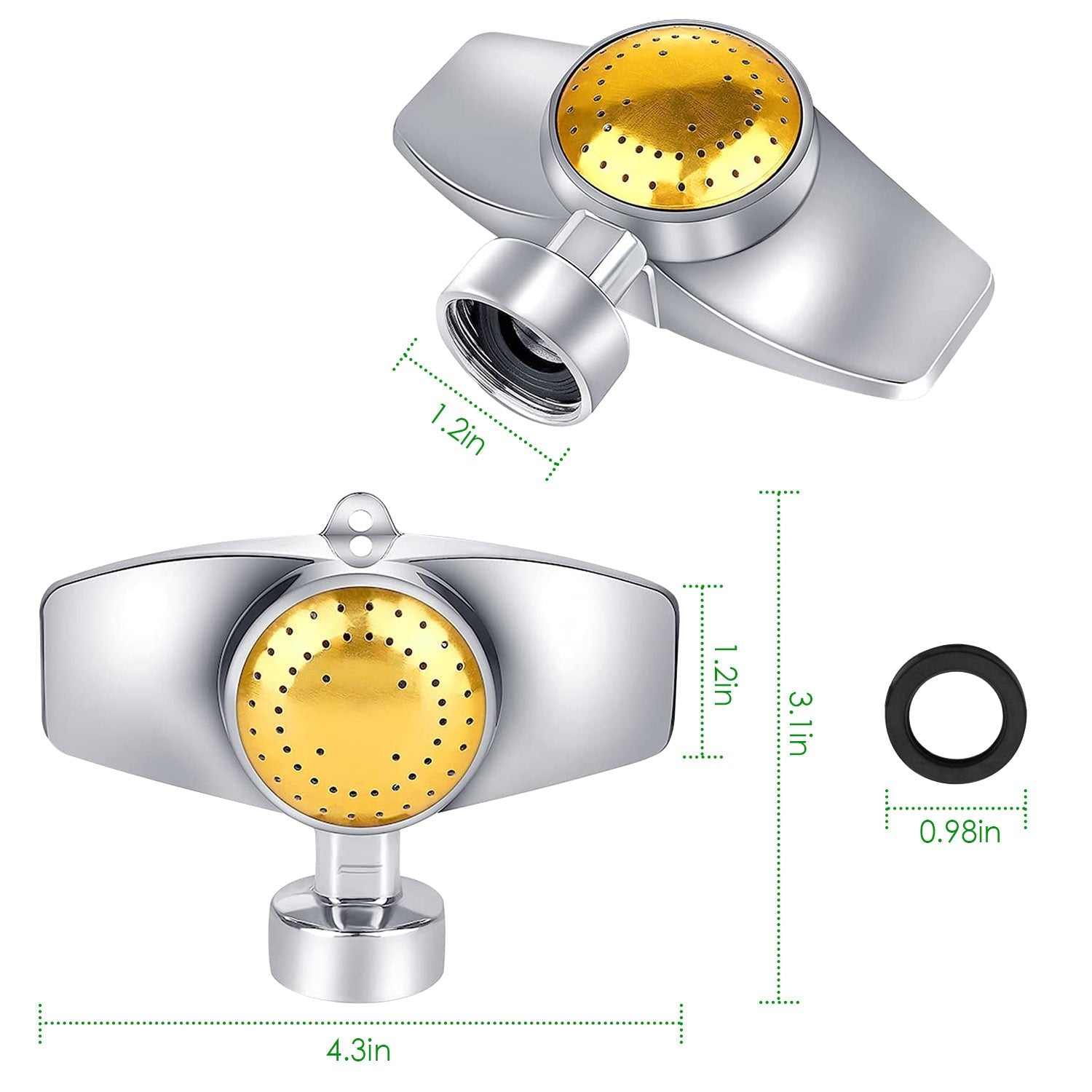 2-Pieces: Circular Spot Sprinkler 60 Degree with Gentle Water Flow Clearance Official Site