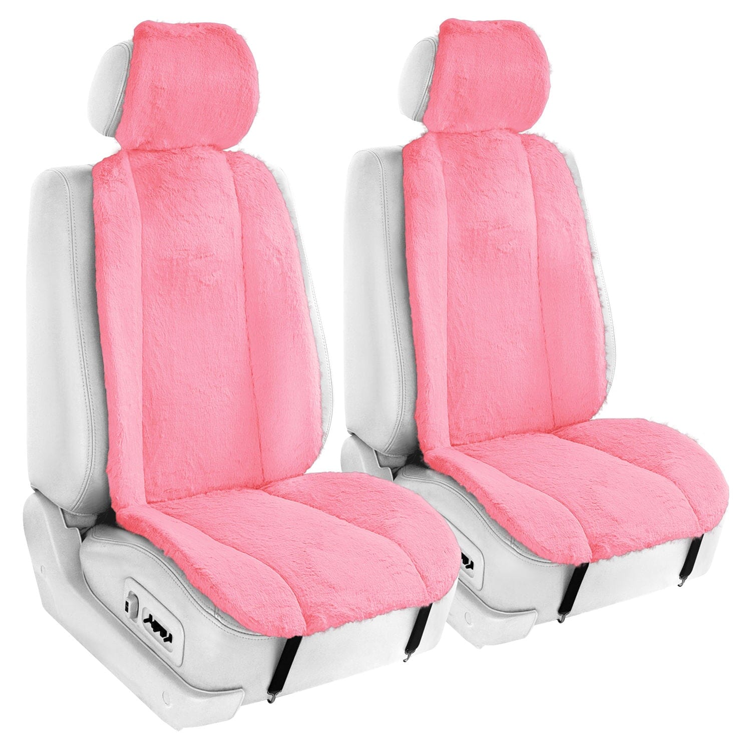 6-Piece Set: Doe16 Faux Rabbit Fur Car Seat Cushions Cheap New Styles