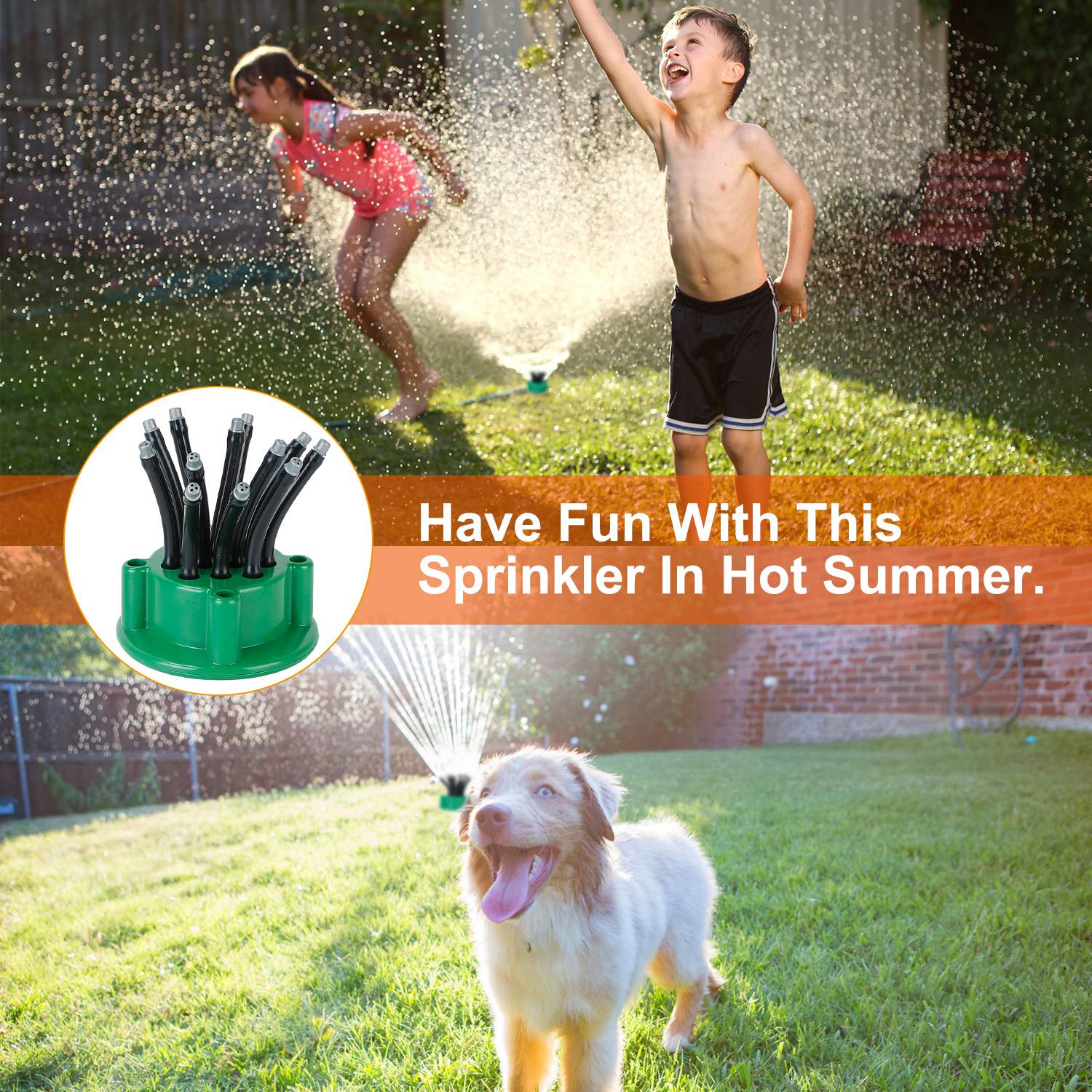 360° Flexible Lawn Sprinkler Automatic 12 Tubes Garden Water Irrigation Sprayers Outlet Explore