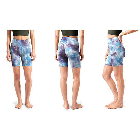 5-Pack: Women's High Waisted Tie Dye Athletic Biker Shorts Pay With Paypal Online