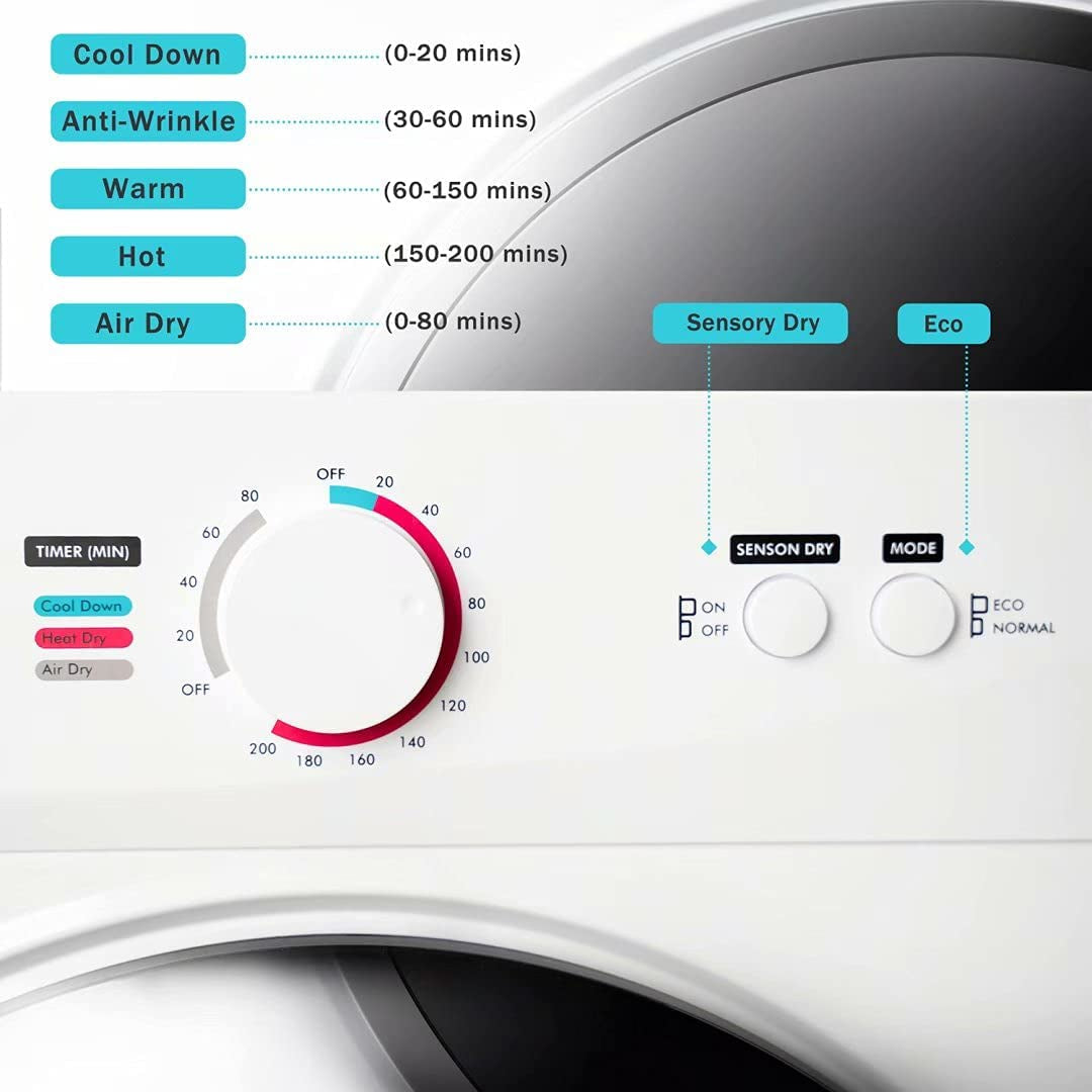 Compact Electric Clothes Dryer with Stainless Steel Tub Outlet Manchester Great Sale