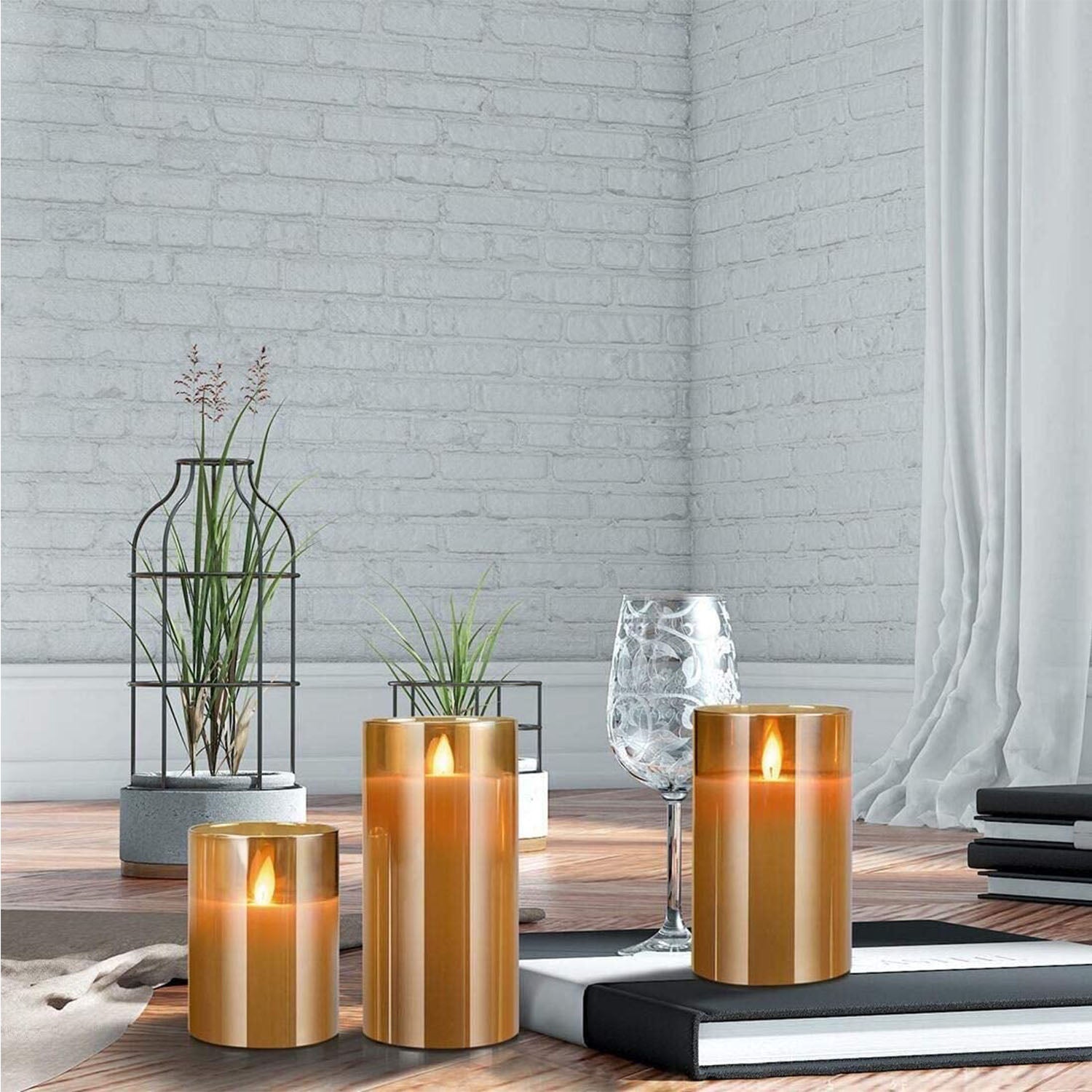 3-Pack: Flameless Battery Operated Candles Store Sale