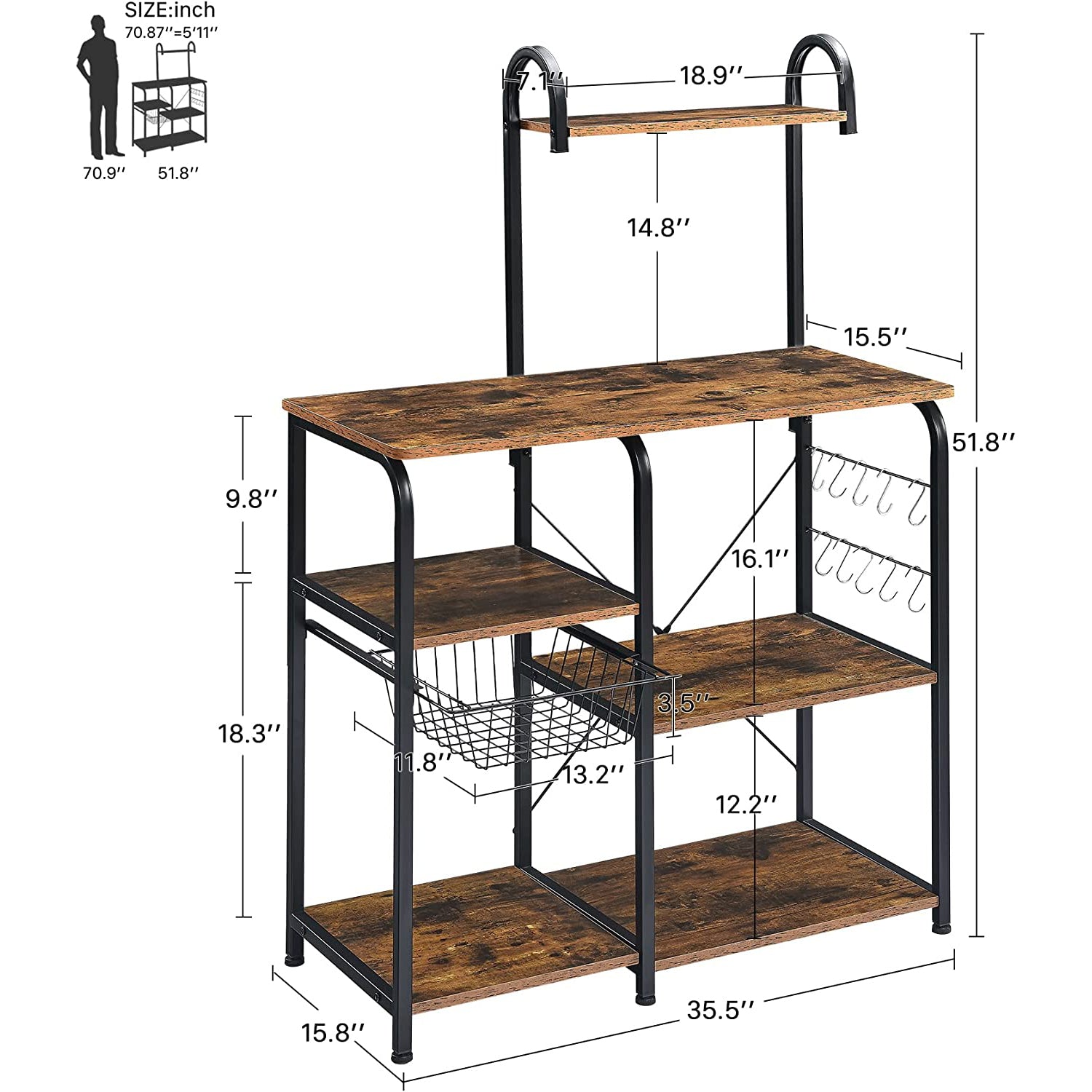 Kitchen Baker's Rack Utility Storage Shelf From China For Sale