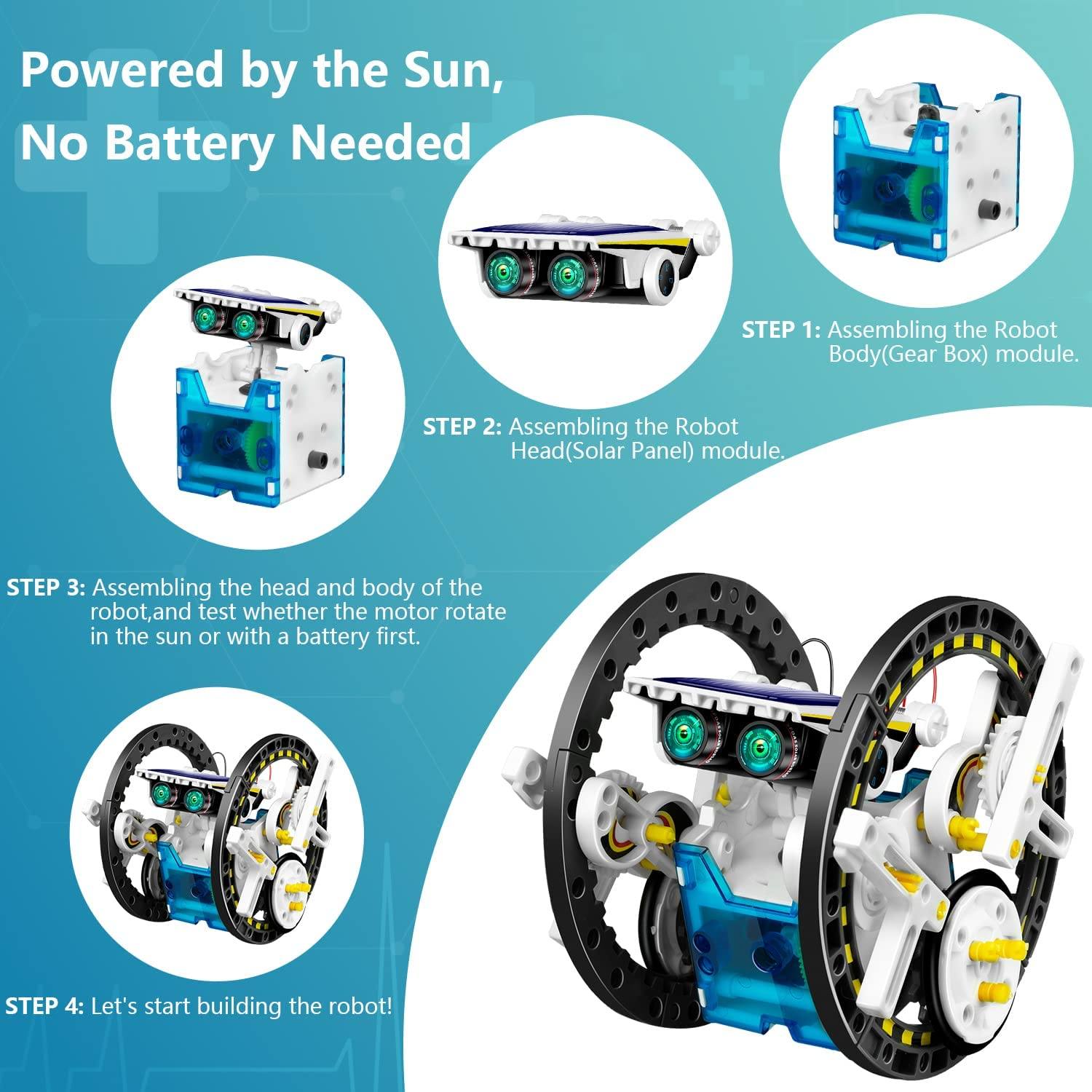 13-in-1 Solar Powered Robot Toy for Kids Sale Extremely