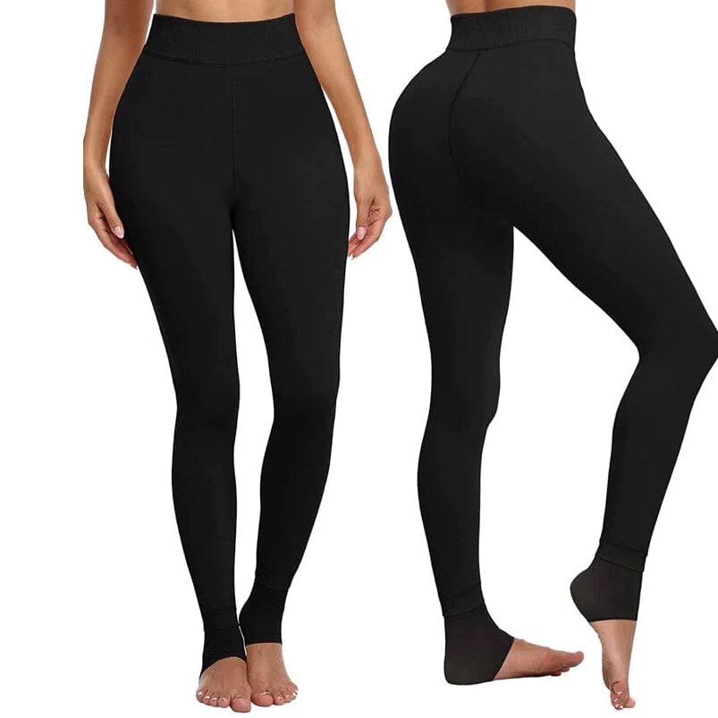 2-Pack: Women’s Fleece Lined High Waist Leggings Deals Online