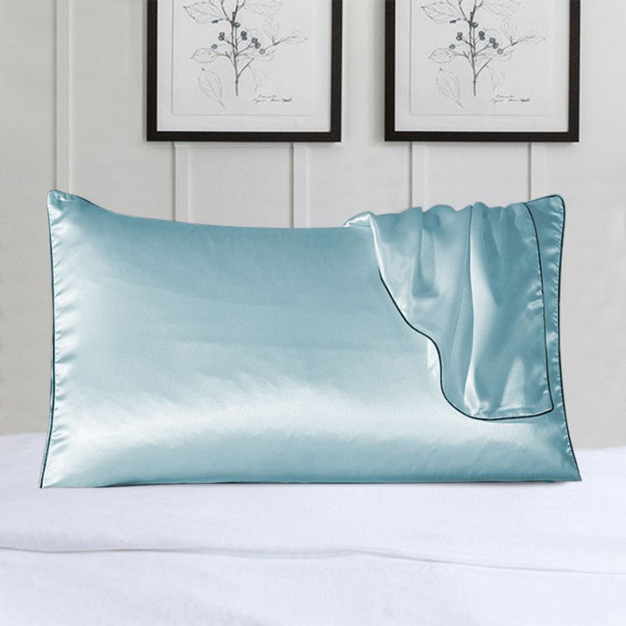 2-Pack 100% Silk Pillow Cover With Trim Geniue Stockist For Sale