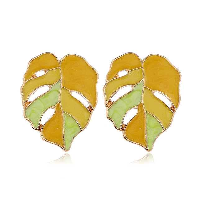 4-Pairs: Women's Vintage Leaf Fashion Earrings Cheap New Styles