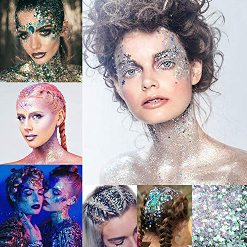 12-Piece: Holographic Chunky Glitters Sale Best Wholesale