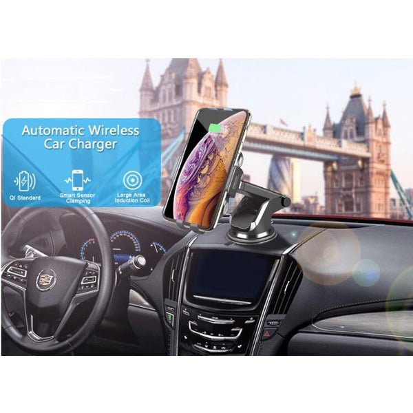 Automatic Clamping Wireless Car Charger Mount Cheap Online Store Manchester