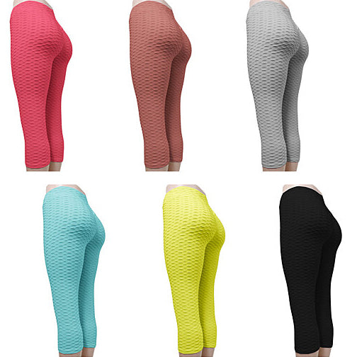 4-Pack: Women's High Waisted Anti Cellulite Solid Leggings Best Wholesale Sale Online
