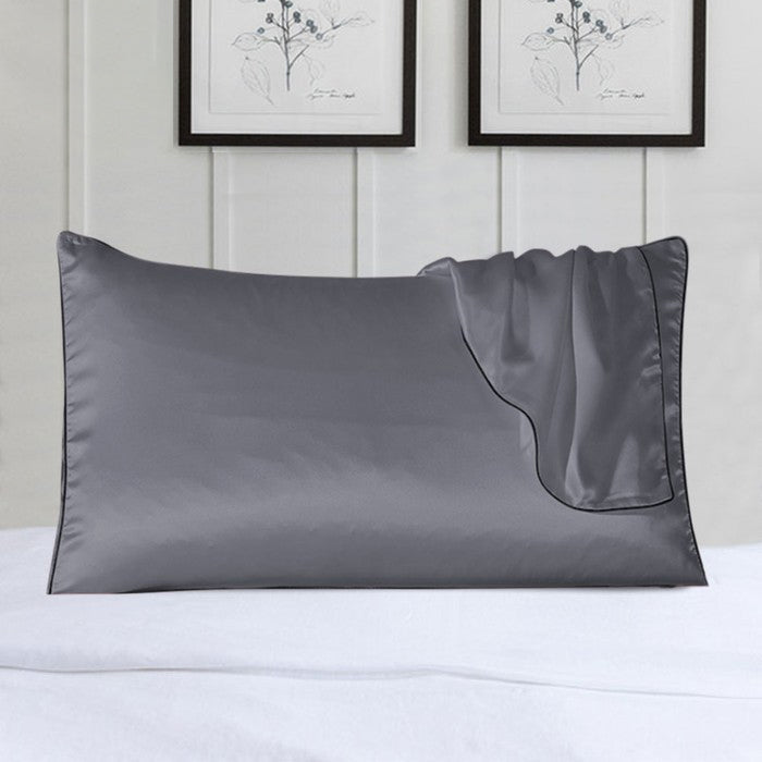 2-Pack 100% Silk Pillow Cover With Trim Geniue Stockist For Sale