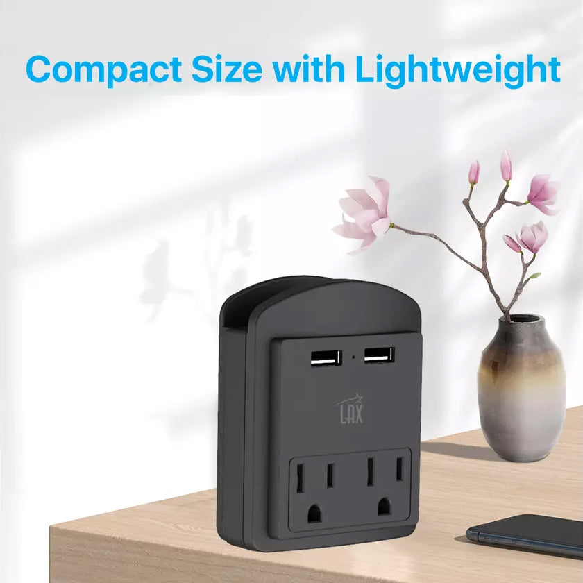 2-Pack: Surge Protector 2 Wall Outlets and 2 USB Ports Websites For Sale