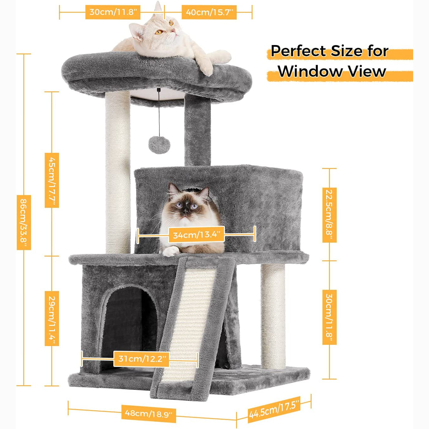 34 Cat Tree Deluxe Tower Sale Best Seller