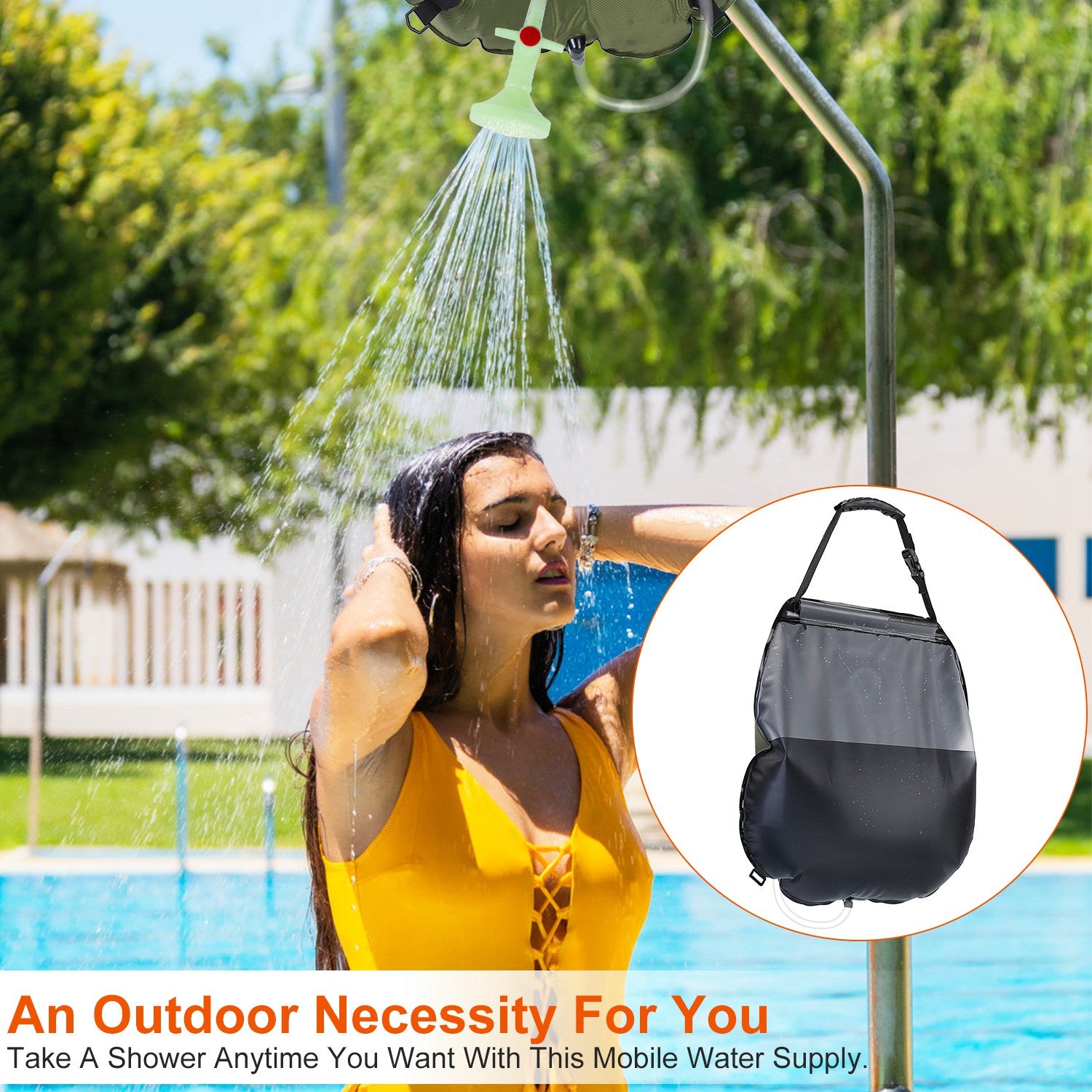 5Gal Solar Heating Camping Shower Bag Sale Enjoy