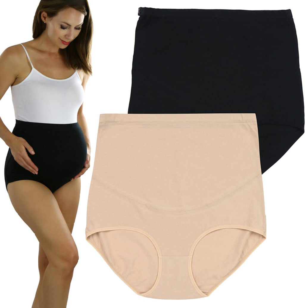 2-Pack: ToBeInStyle Women's High Waist Over The Bump Maternity Briefs Discount Recommend