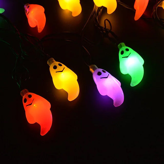 Halloween Cute Ghost LED String Lights Upholstery Lights Sale Supply