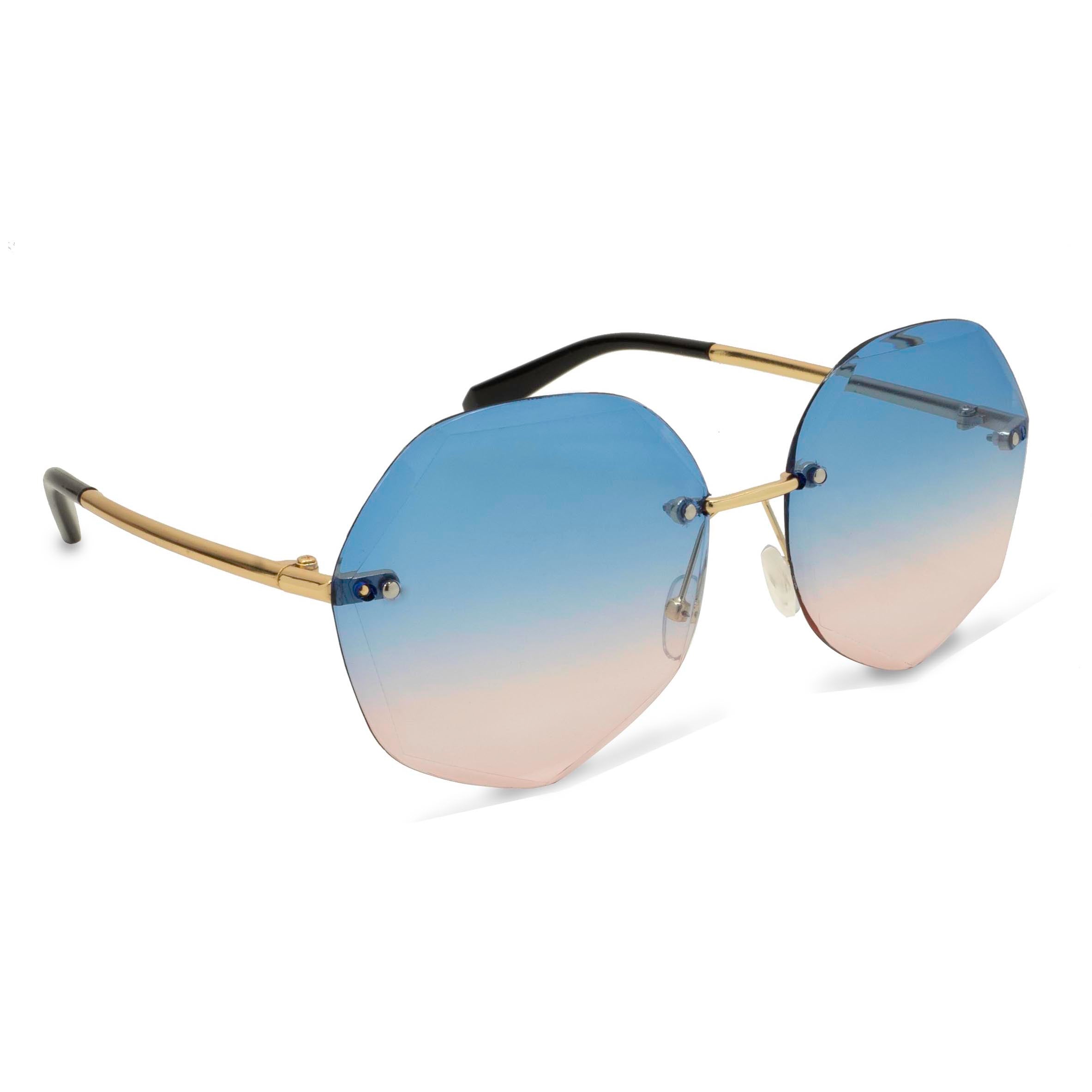 Polygon Stylish Oversized Gradient Sunglasses Best Seller