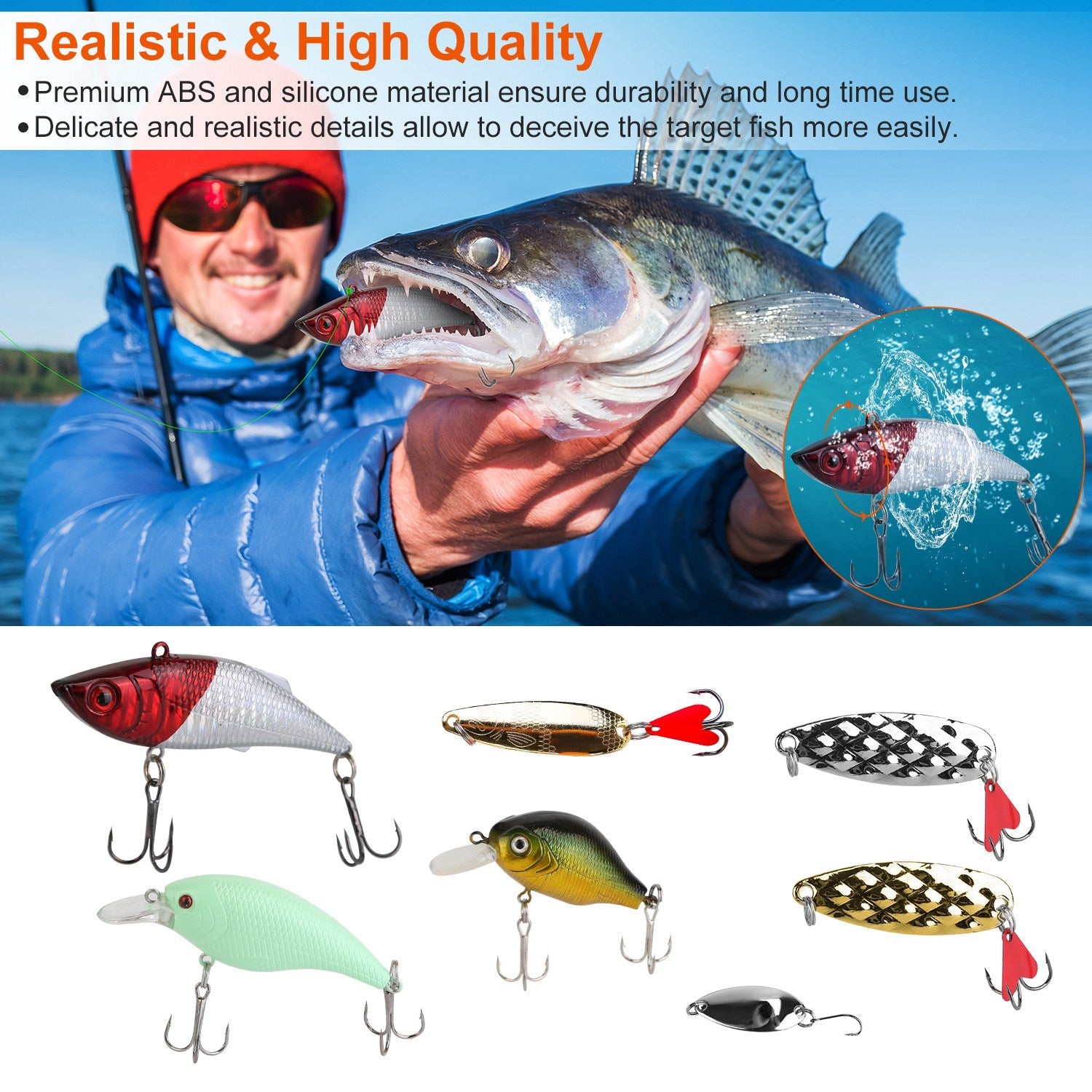 94-Piece: Fishing Lures Kit Soft Plastic Fishing Baits Set Outlet Best Pices