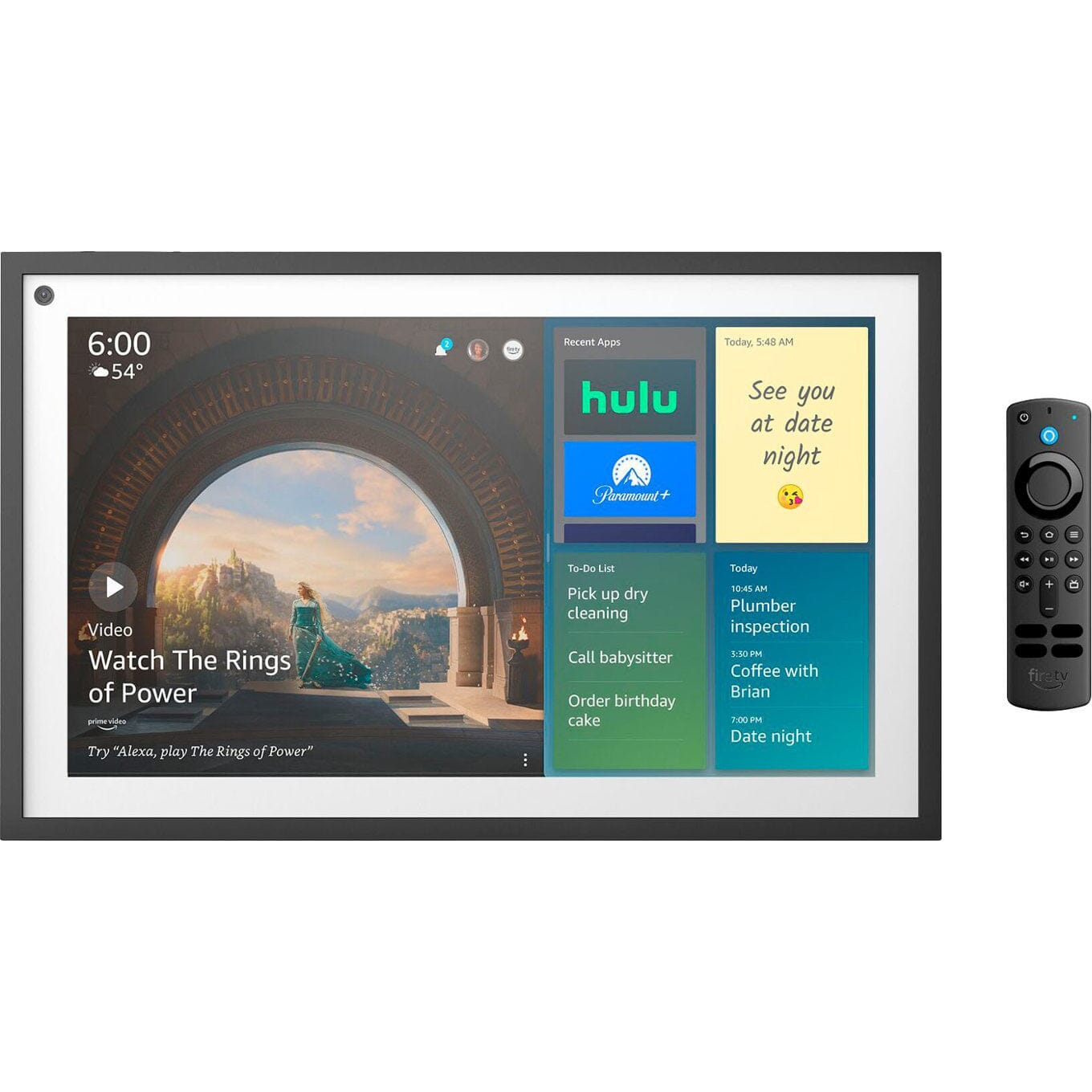 Amazon Echo Show 15 15.6 inch Smart Display with Alexa and Fire TV (Refurbished) Clearance 100% Guaranteed