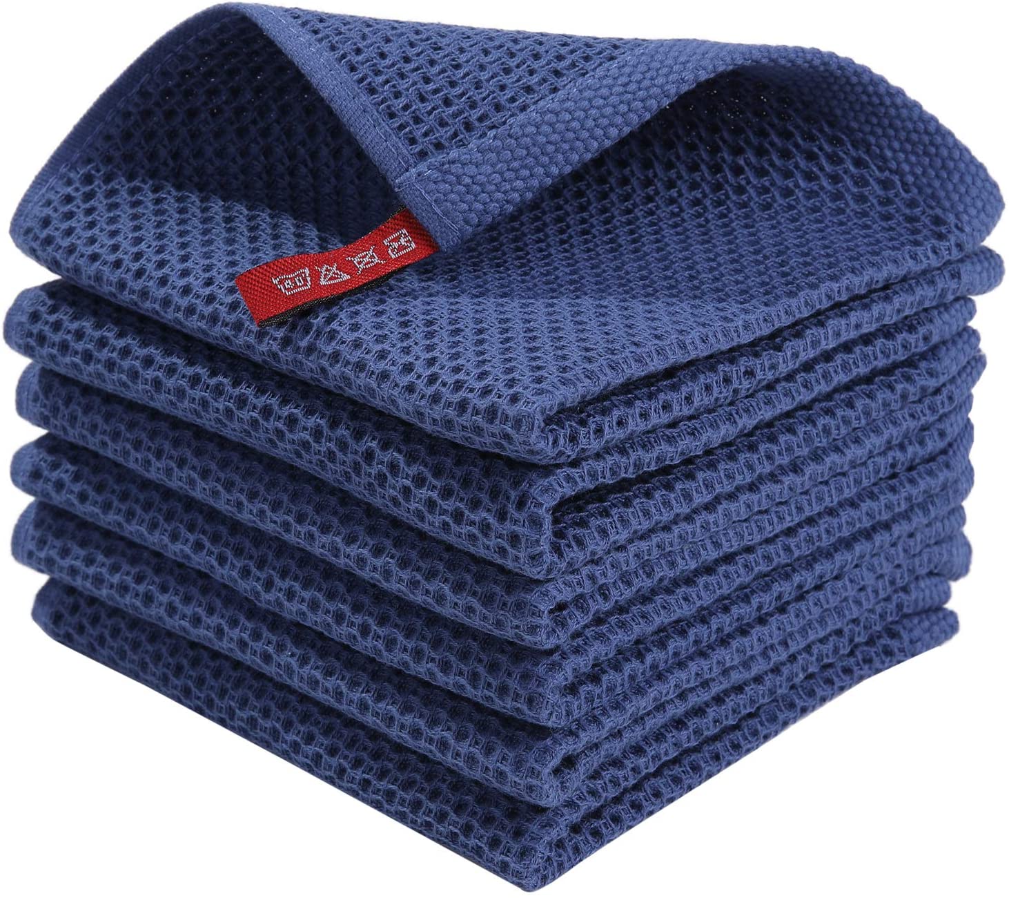 6-Pack: Cotton Waffle Woven Kitchen Towel Sale New