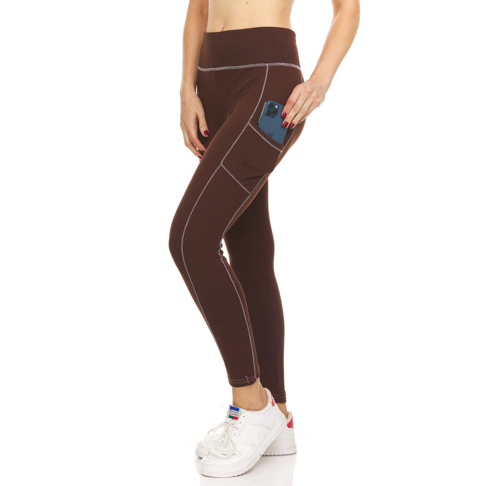 2-Pack: Women's Fleece Lined Active Leggings with Pockets Pick A Best Cheap Pice