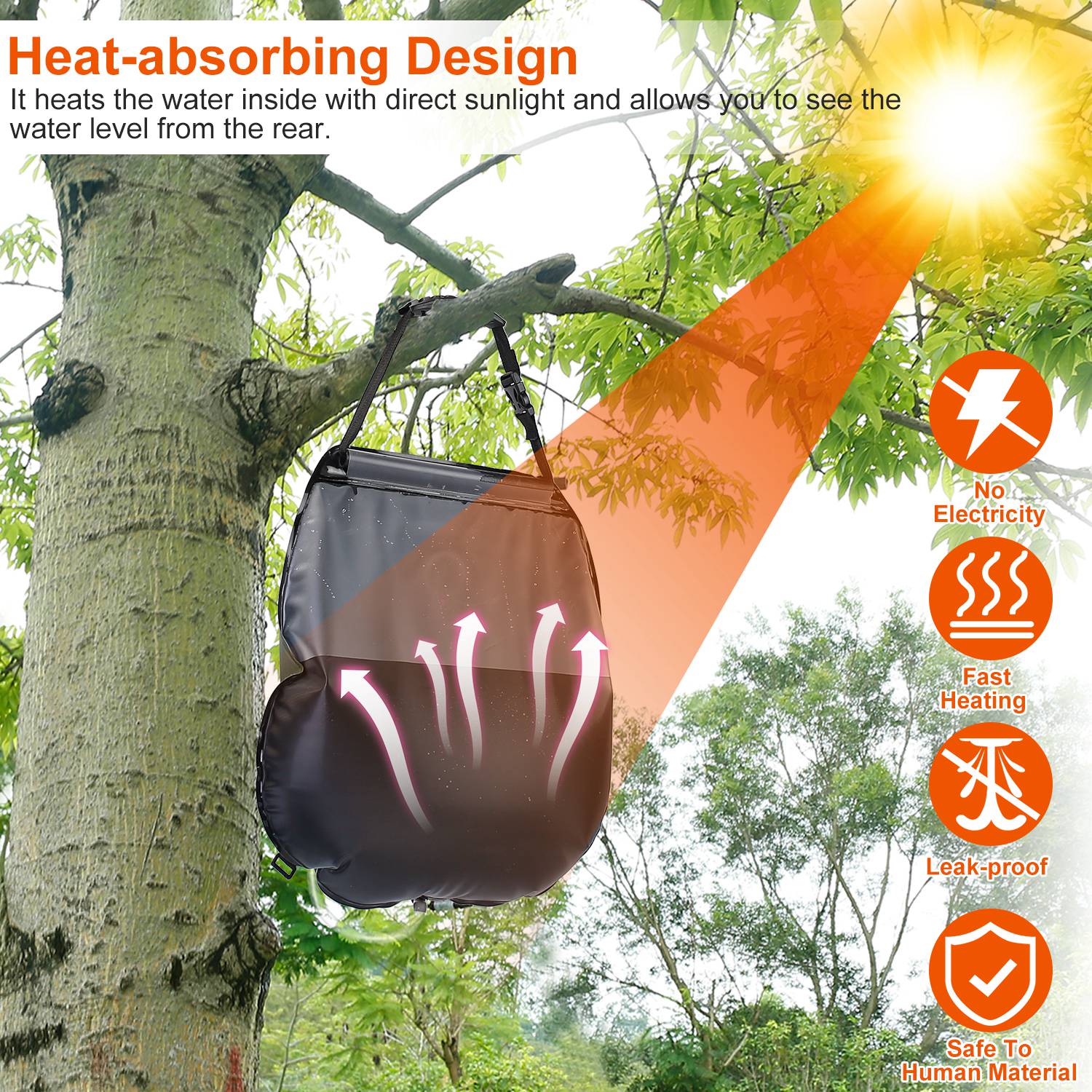 5Gal Solar Heating Camping Shower Bag Sale Enjoy