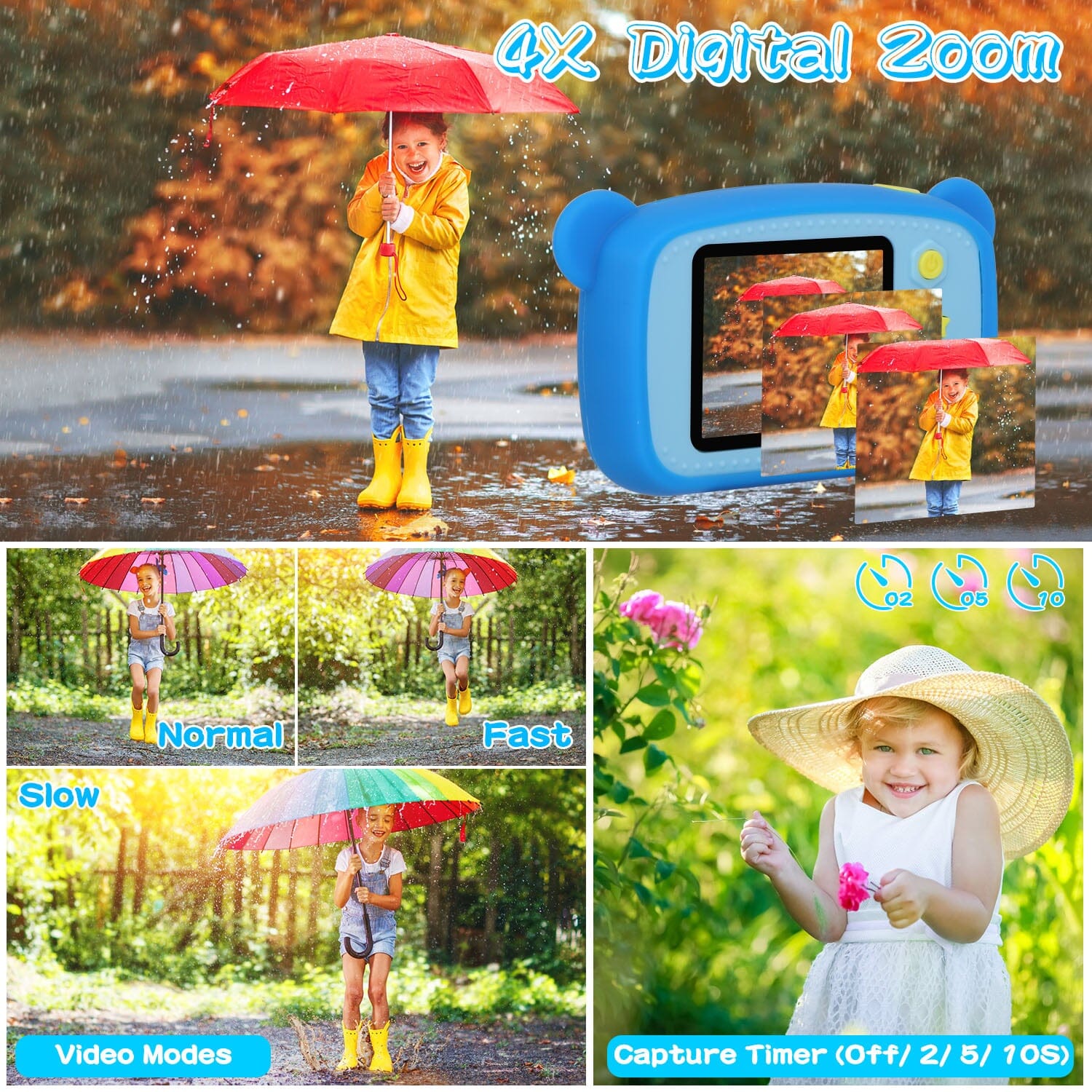 Kids Digital Camera with 2 Screen 4x Digital Zoom The Cheapest Cheap Pice